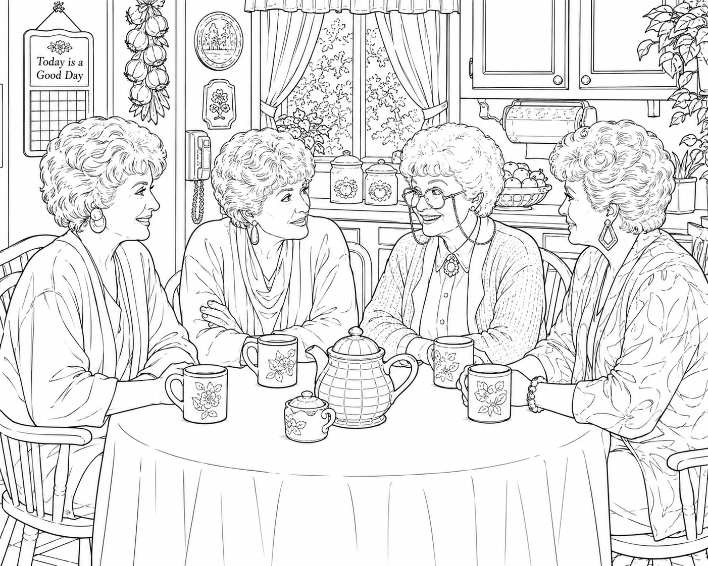 Golden Girls at the Kitchen Table