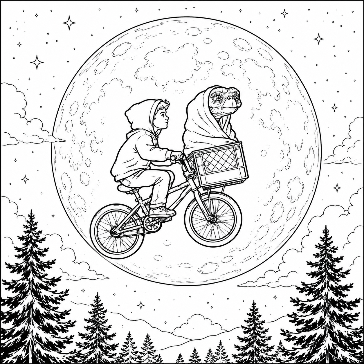 Moonlit Bicycle Ride
