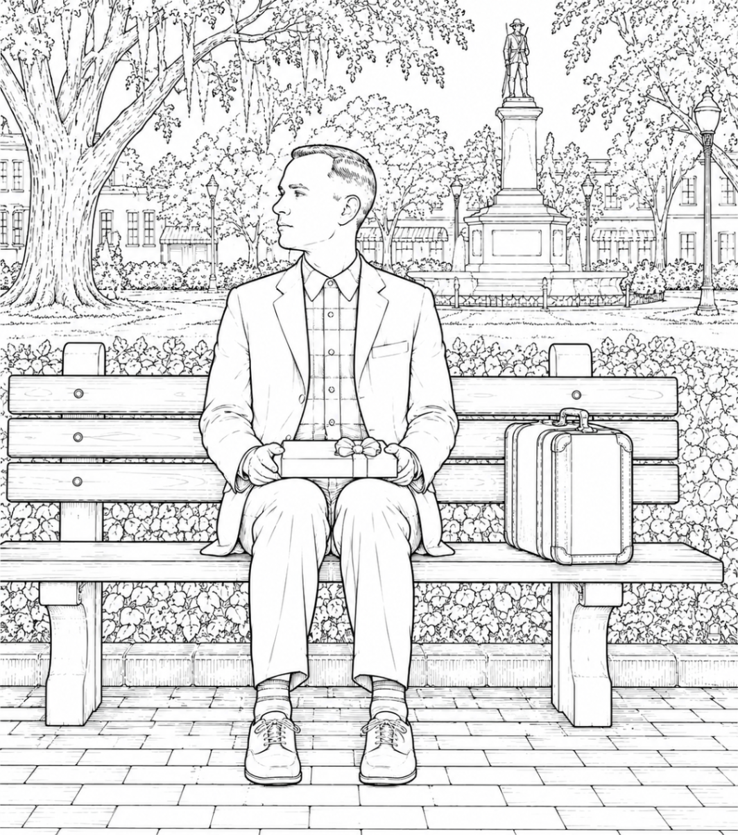 Forrest on the Park Bench