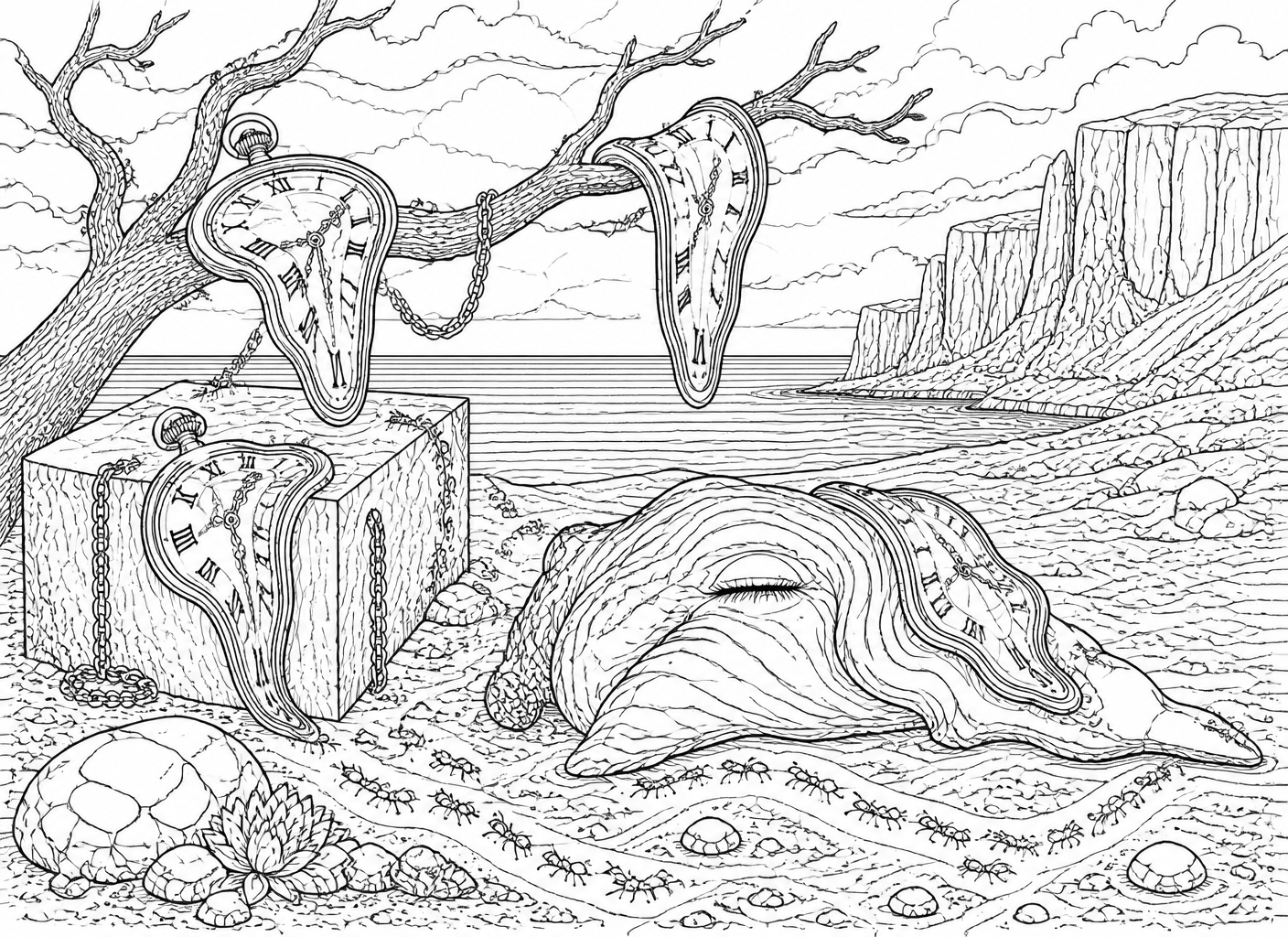Melting Clocks (after Dalí)