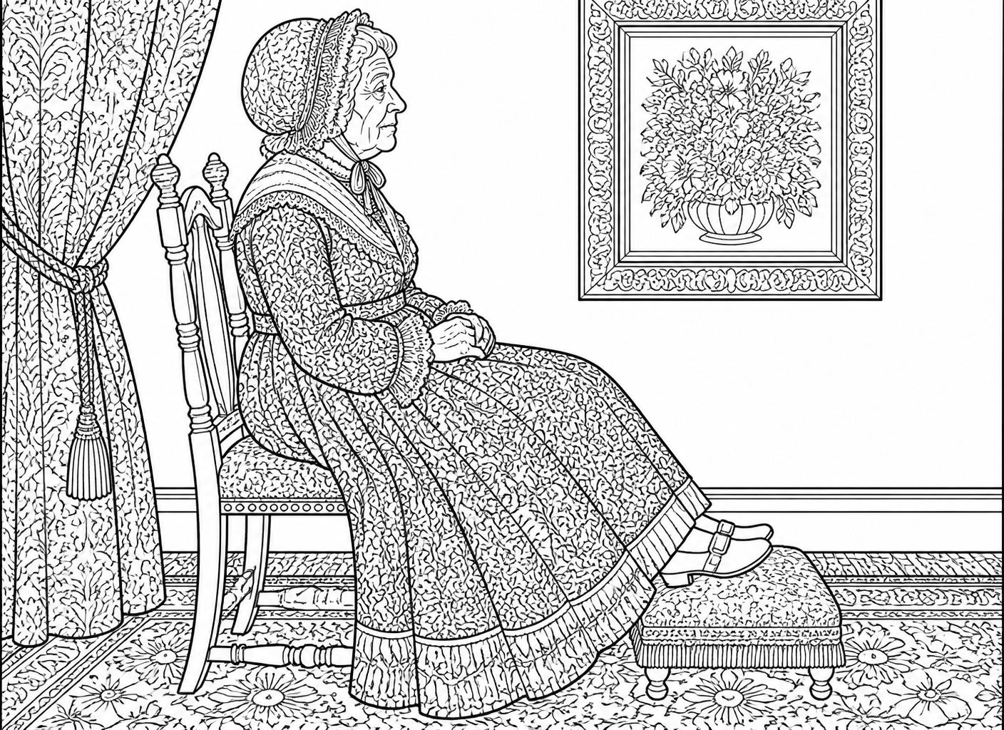 Portrait of the Artist's Mother (after Whistler)