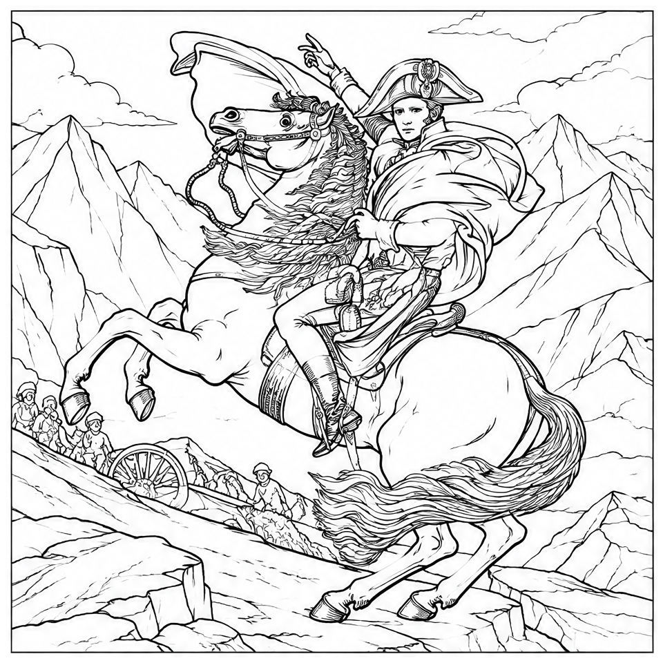 Napoleon Crossing the Alps, 20 May 1800 (after David)