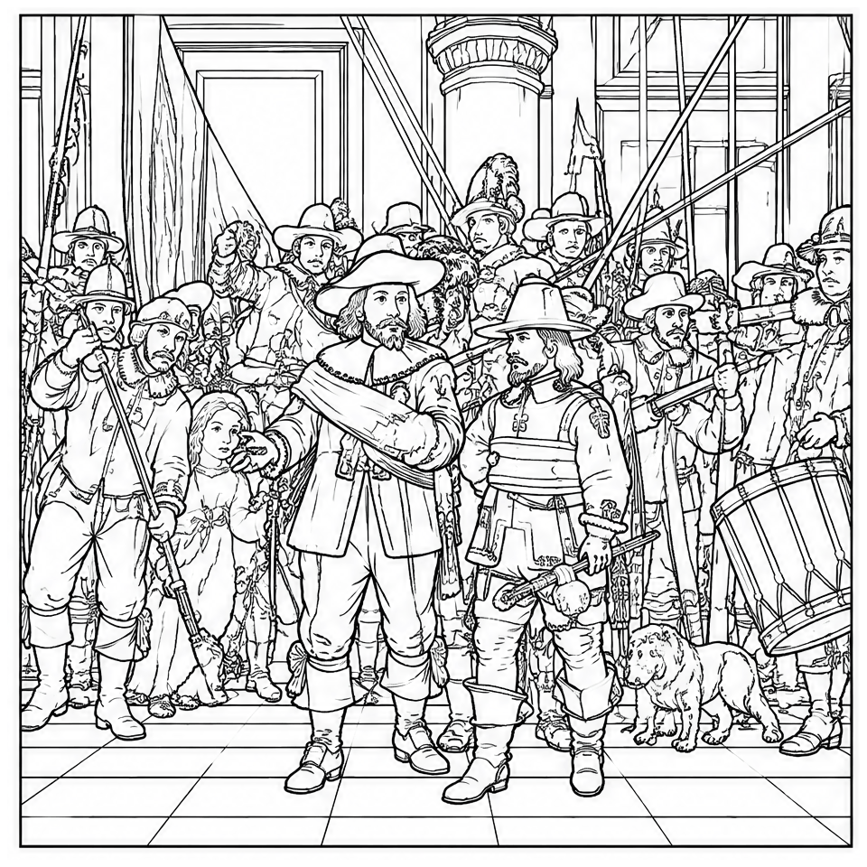 The Night Watch (after Rembrandt)