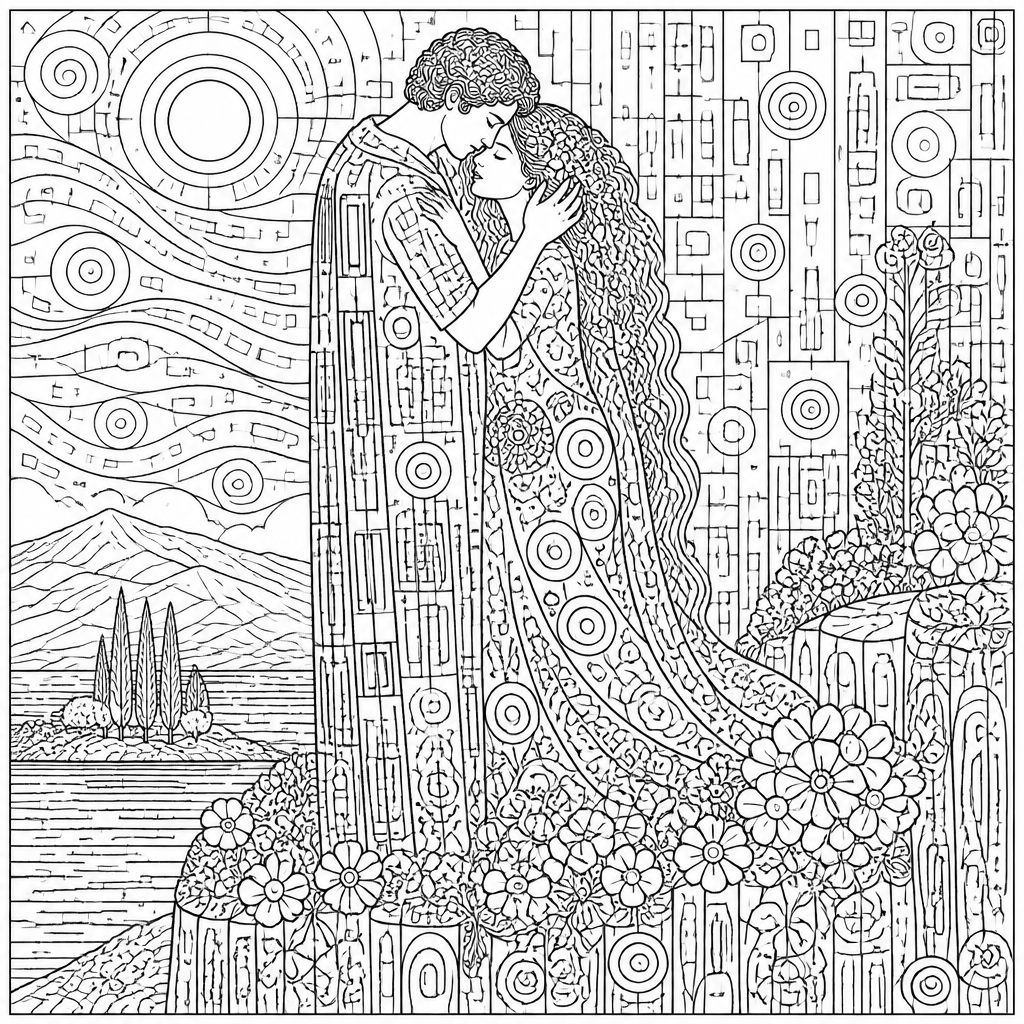 The Embrace (after Klimt)
