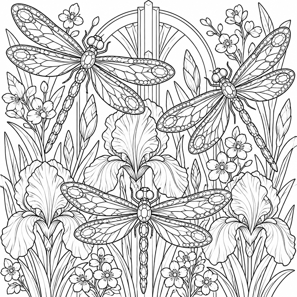 Jeweled Dragonflies