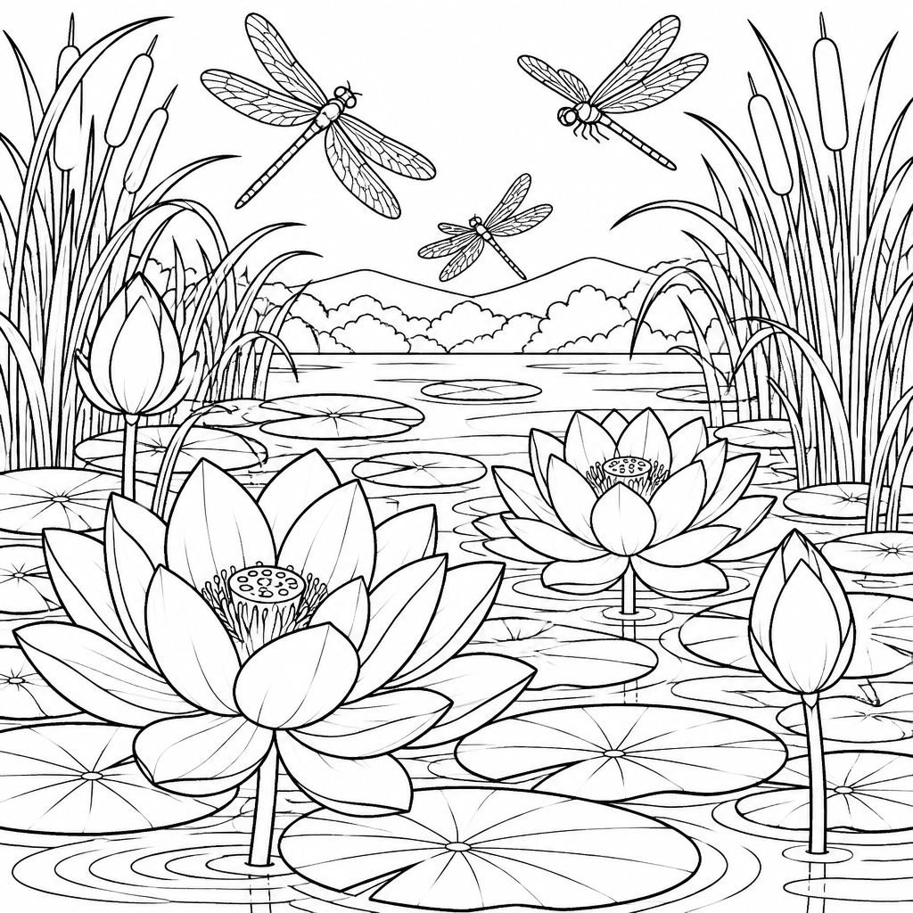 Lotus and Reeds