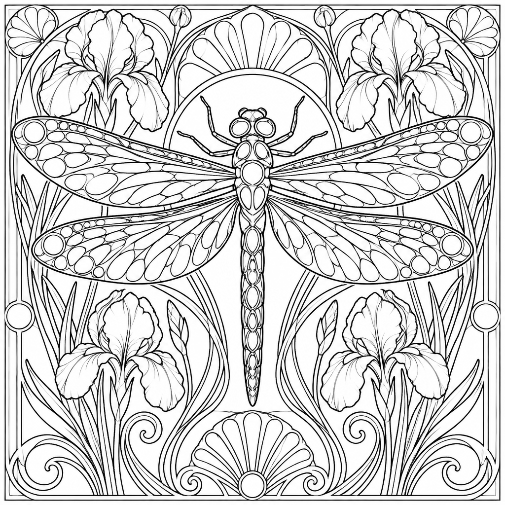 Art Nouveau Dragonfly