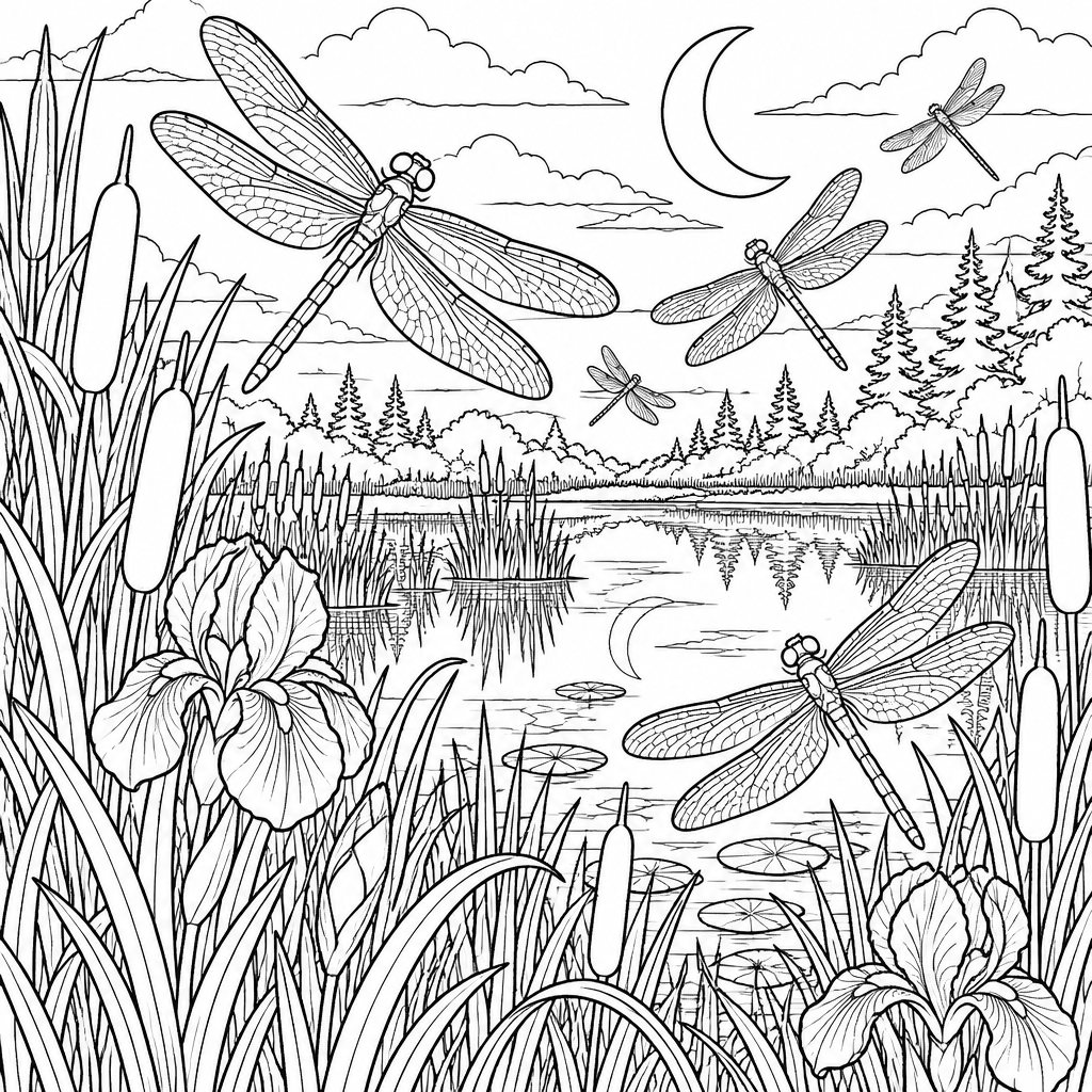 Twilight Marsh Wings