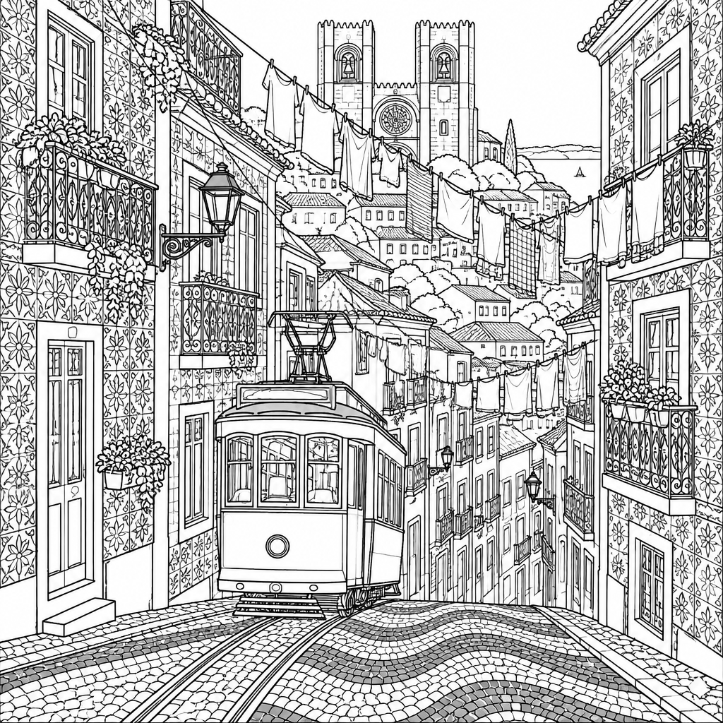 Lisbon Yellow Tram
