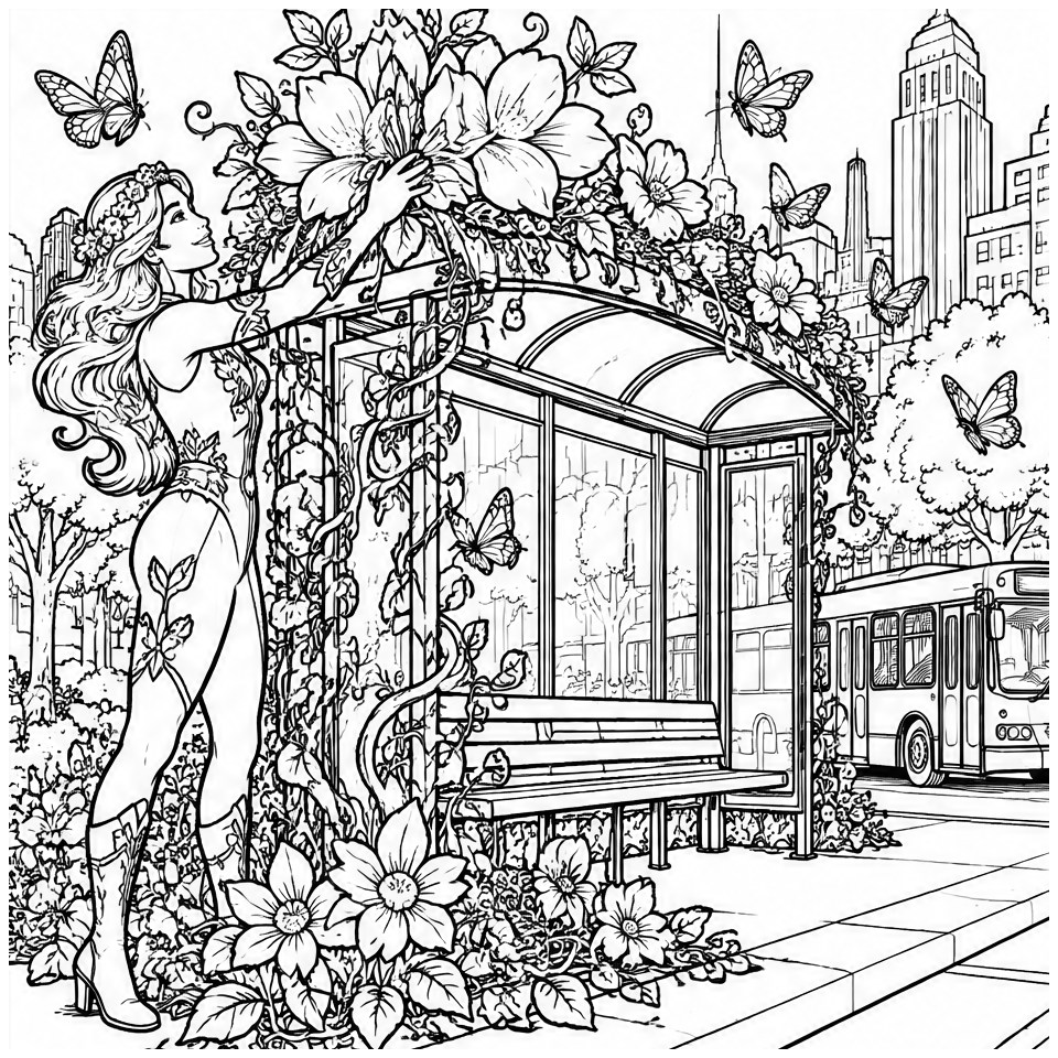 Blooming Bus Stop