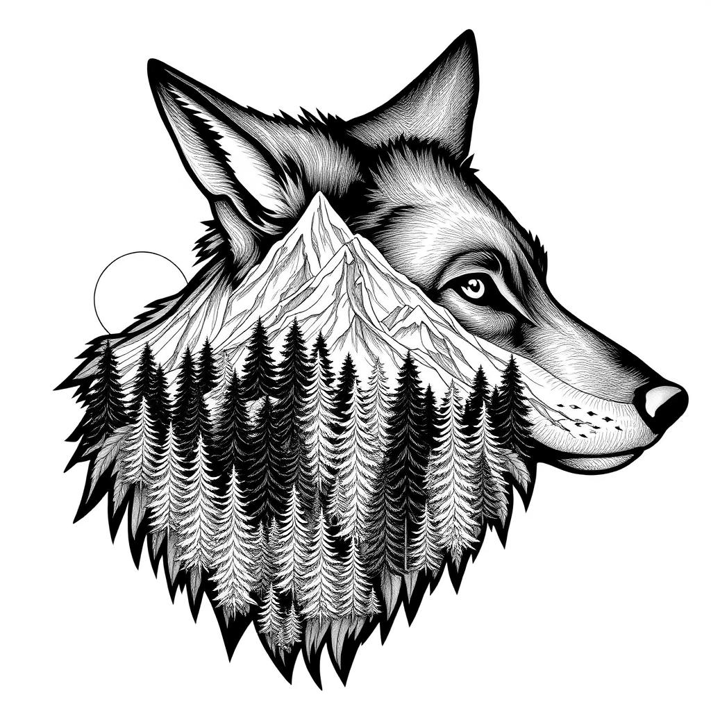 Wolf in the Forest
