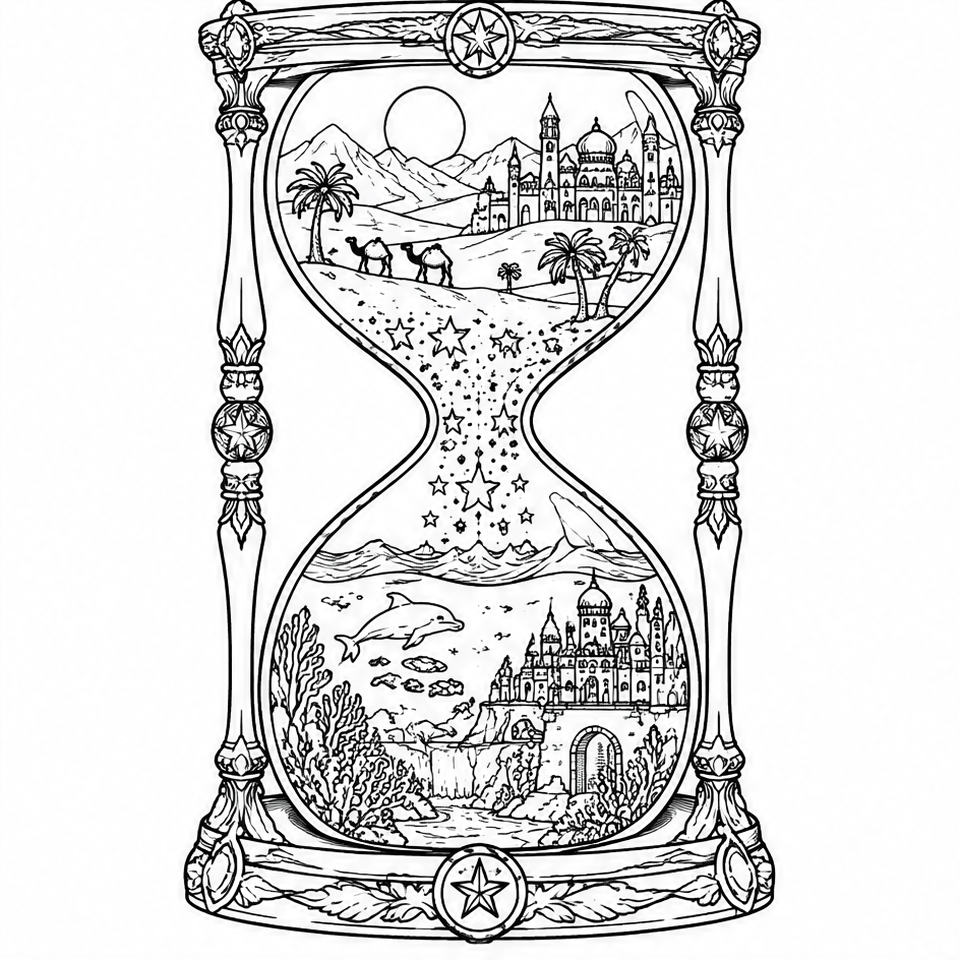 Desert Ocean Hourglass