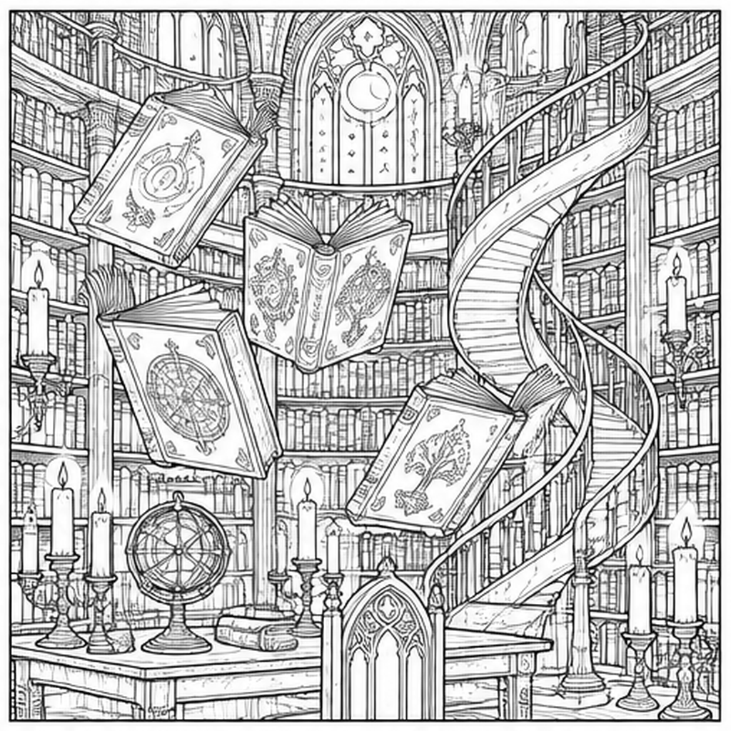 Enchanted Floating Library
