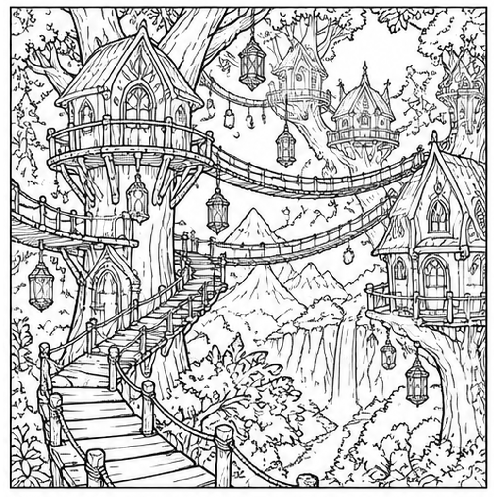 Elven Treehouse City