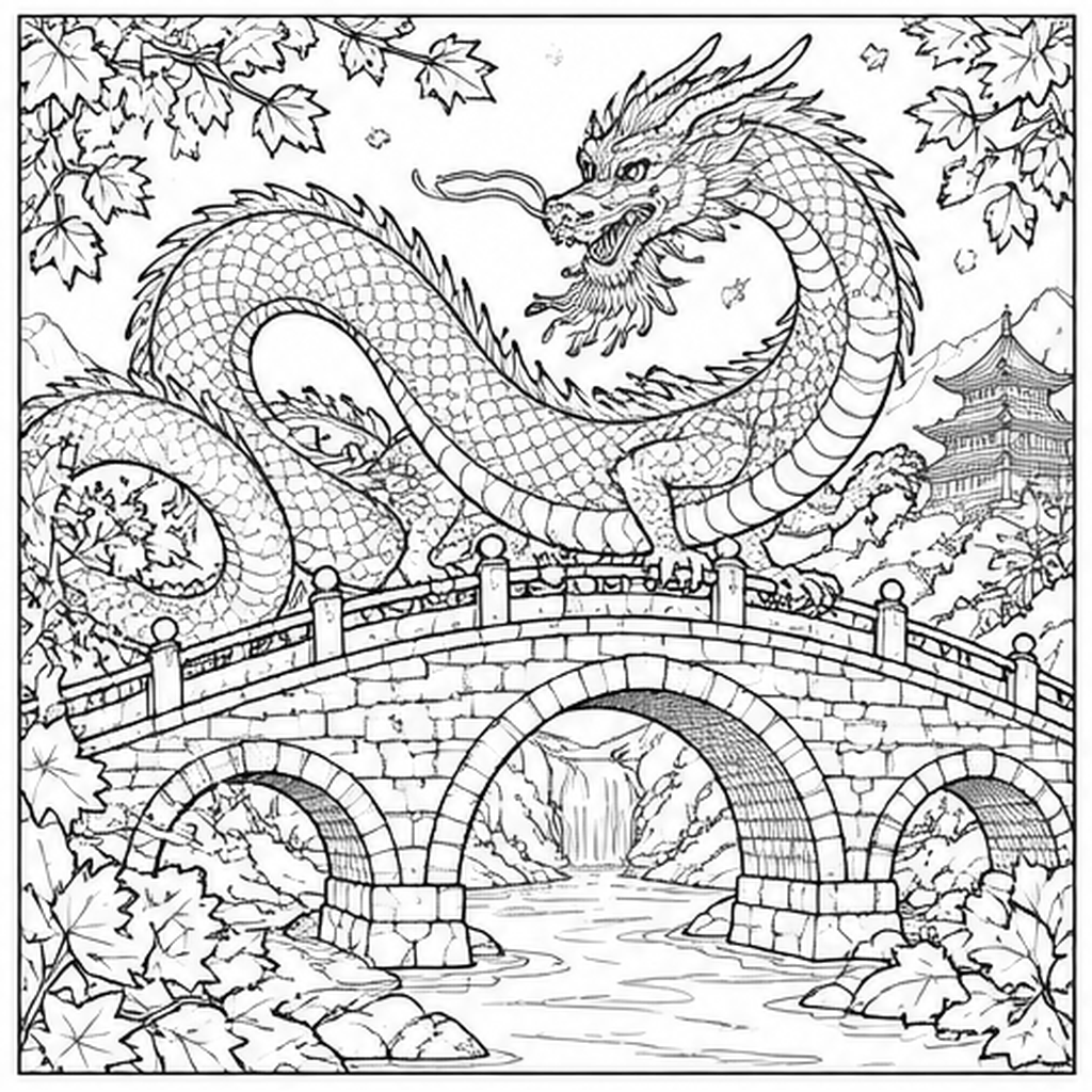 Dragon over the Maple Bridge