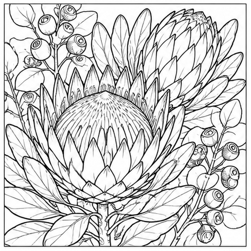 Protea and Eucalyptus