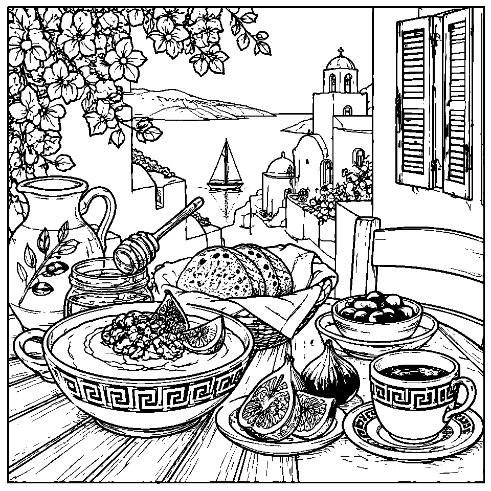 Greek Seaside Breakfast