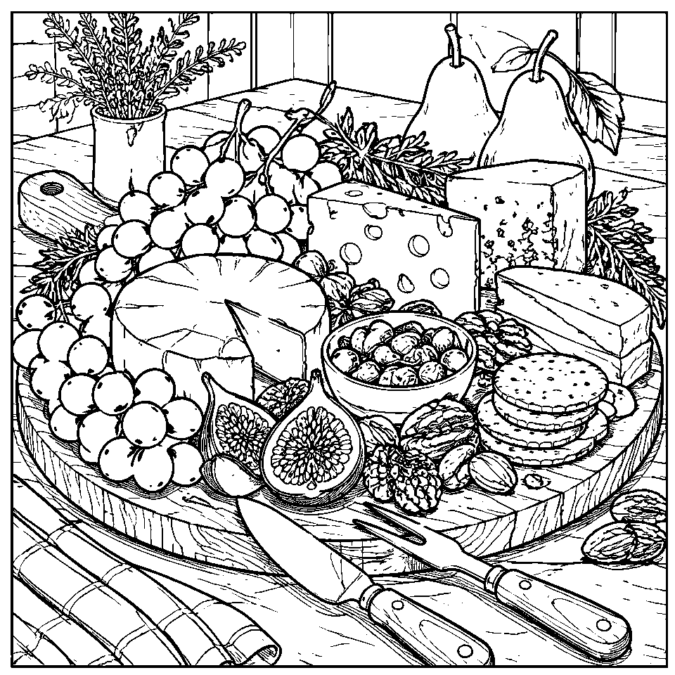Cheese and Fruit Board