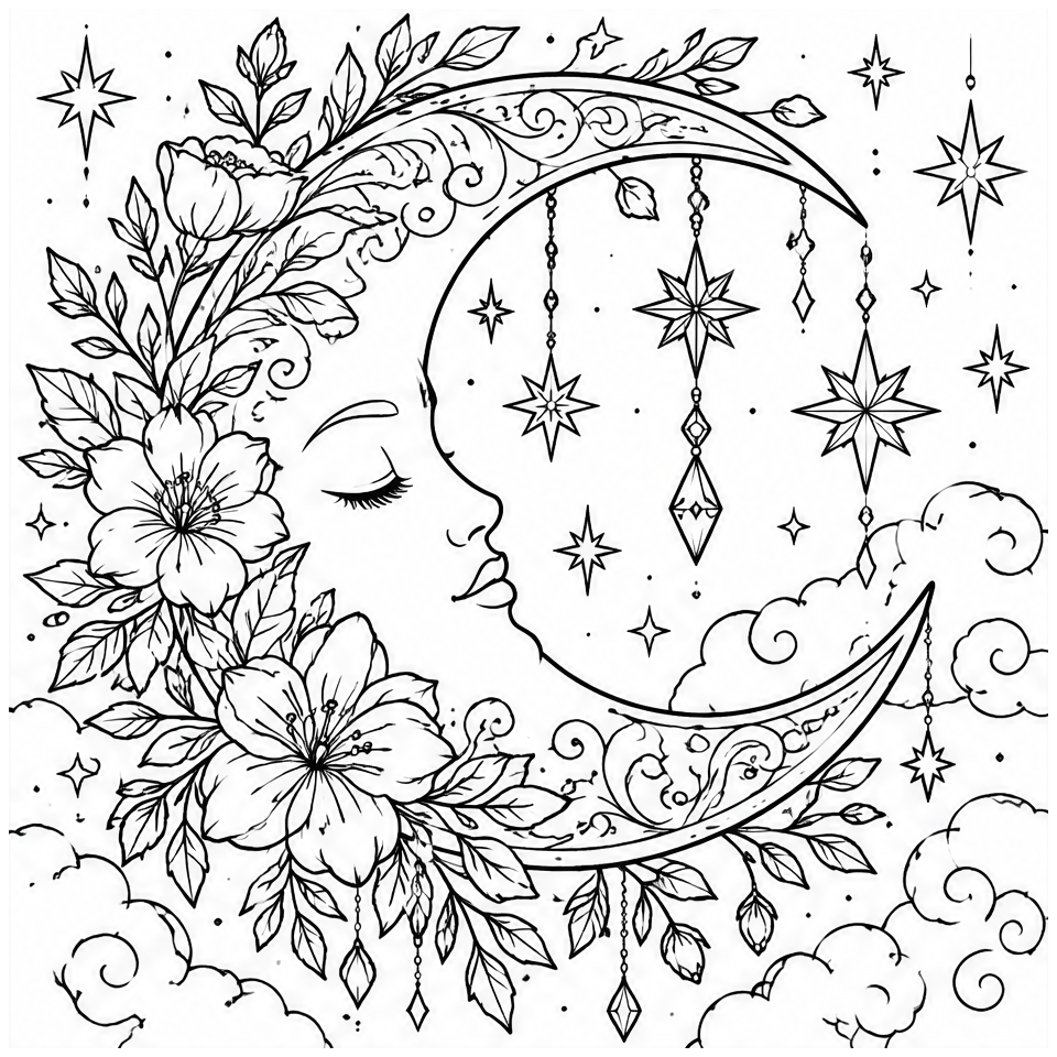 Crescent Moon Blossoms