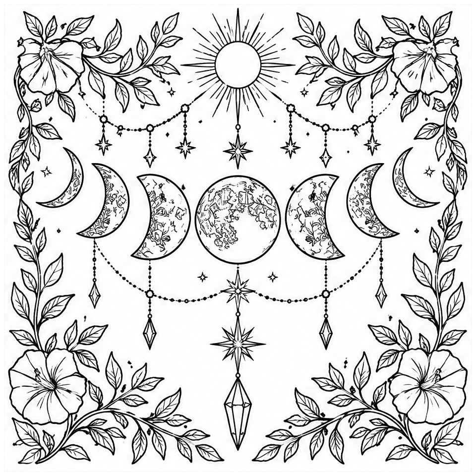 Moon Phase Garland