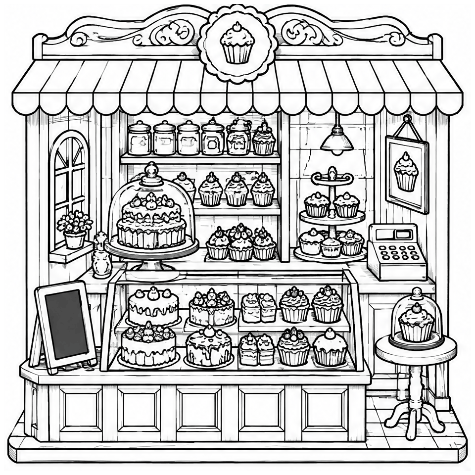 Tiny Bakery Counter