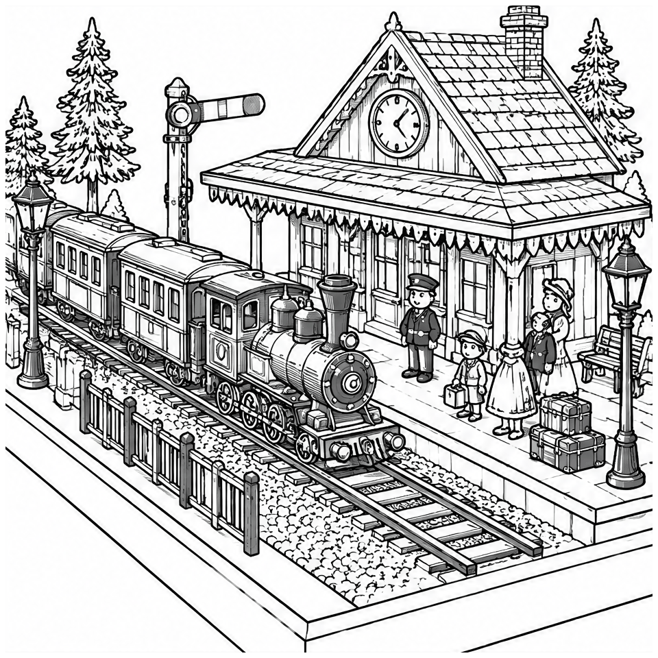Model Train Station