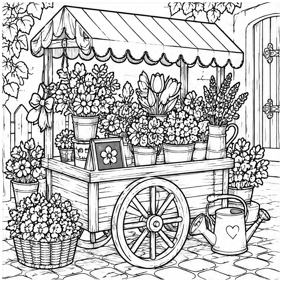 Flower Cart Stall