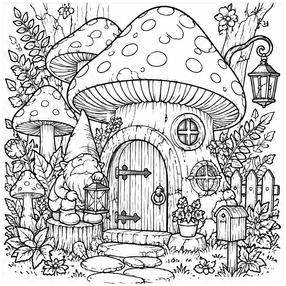 Gnome Mushroom Home