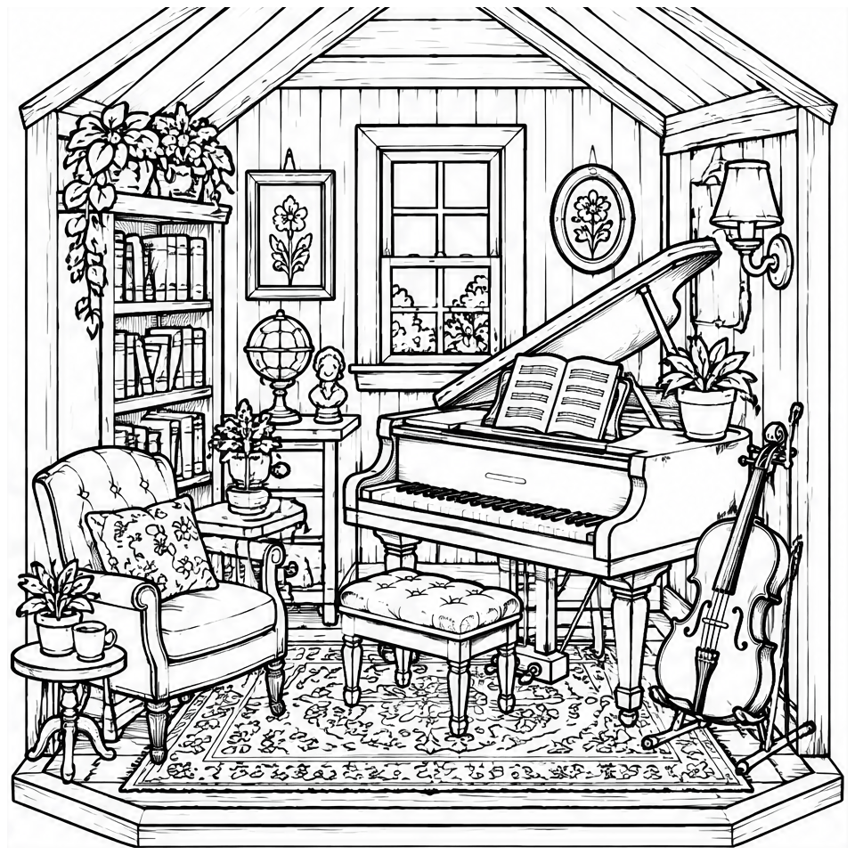 Miniature Music Room