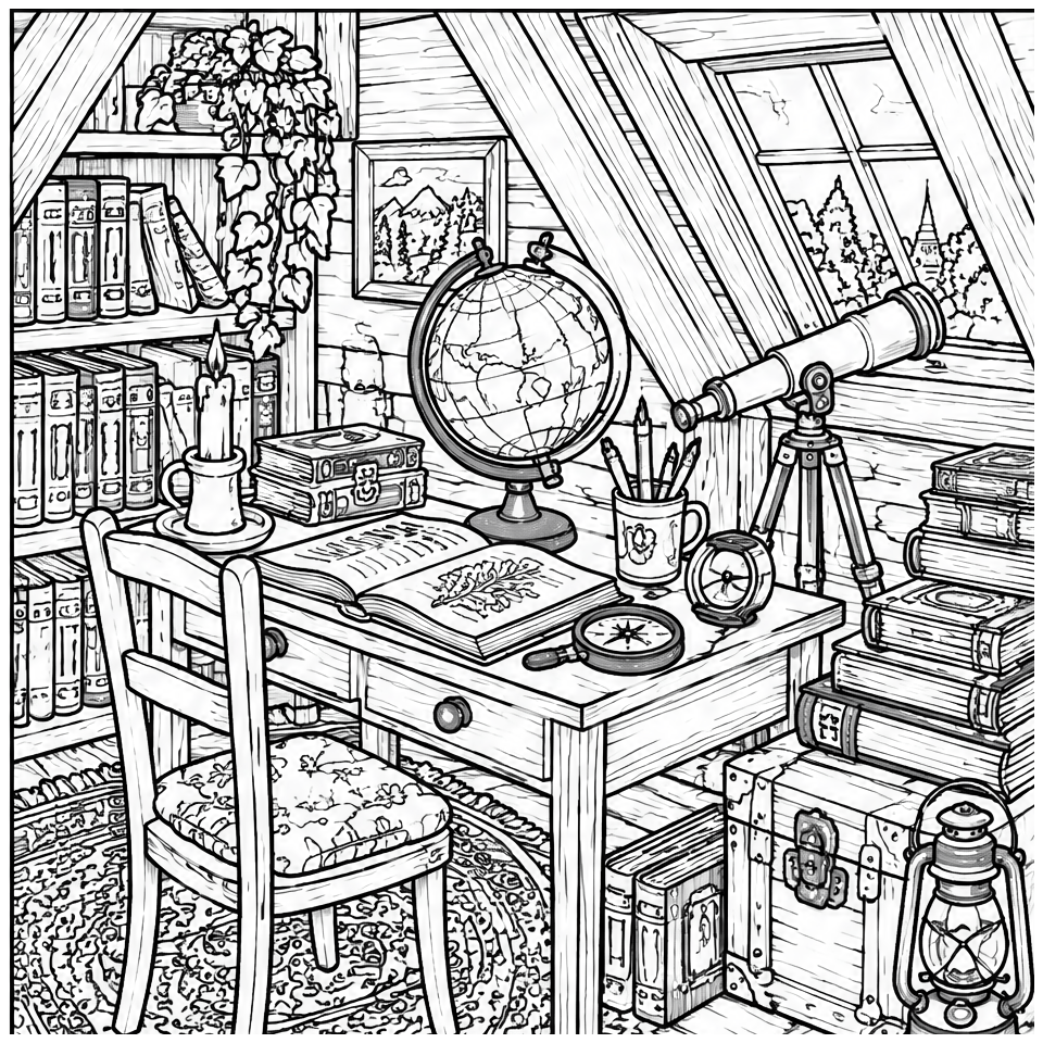 Attic Study Nook