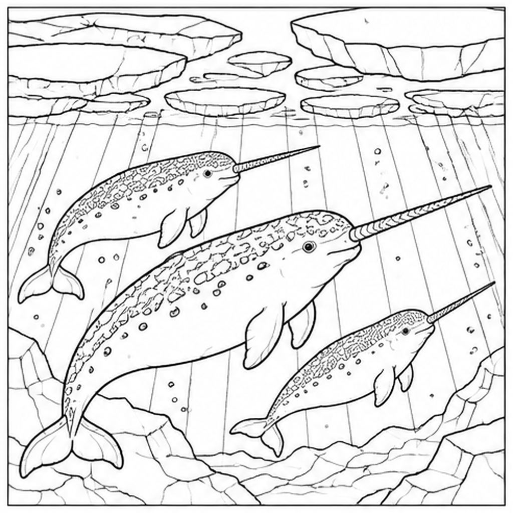 Narwhals beneath the Ice