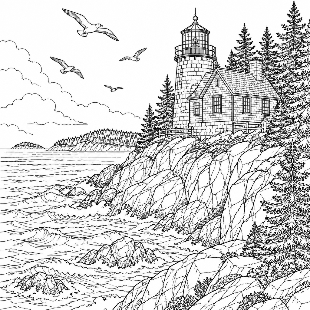 Acadia Bass Harbor Head Lighthouse