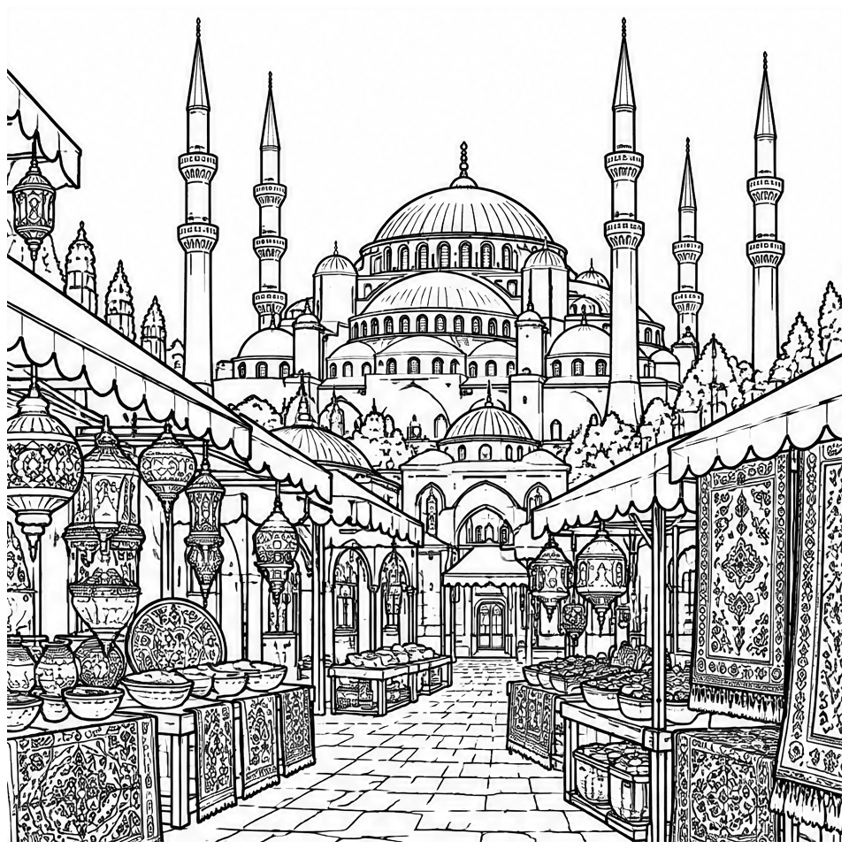 Istanbul Bazaar Domes