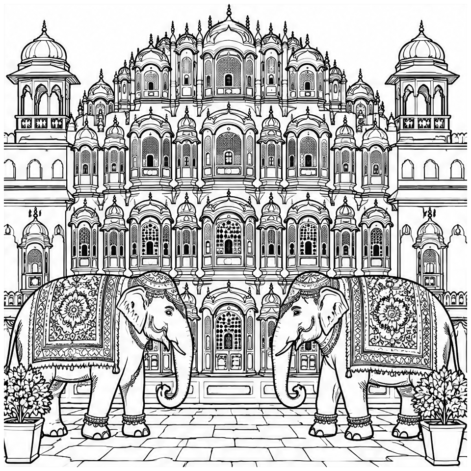 Jaipur Palace Elephants