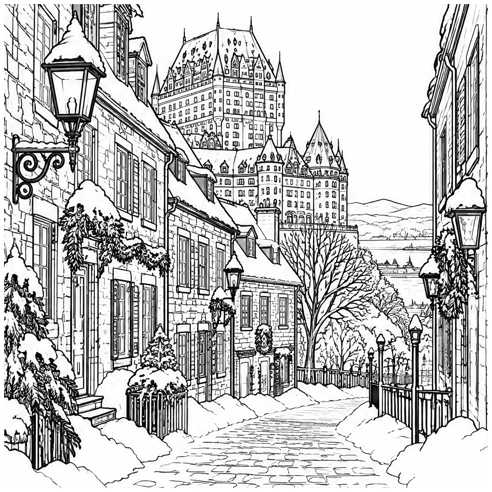 Quebec Winter Street