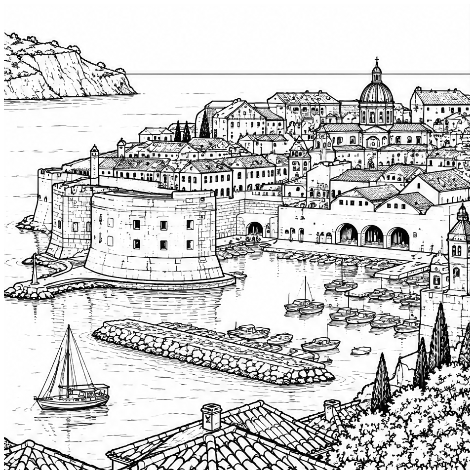 Dubrovnik Walled Harbour