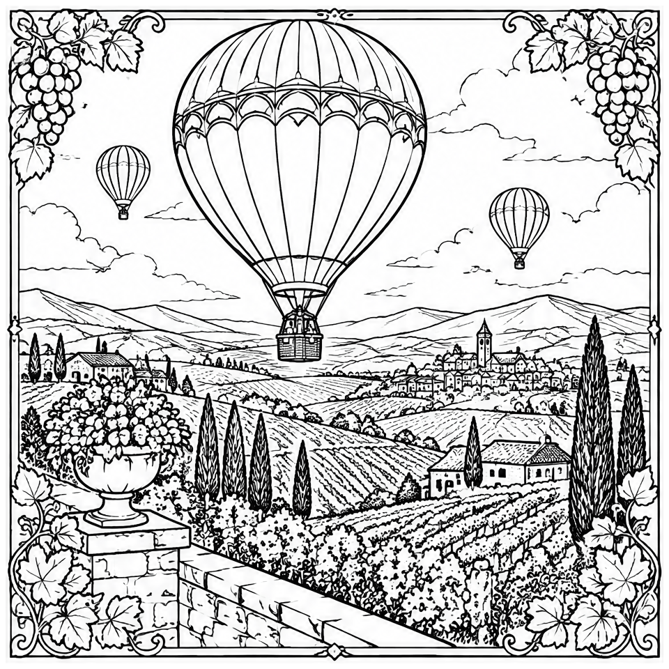 Balloons Over Vineyards