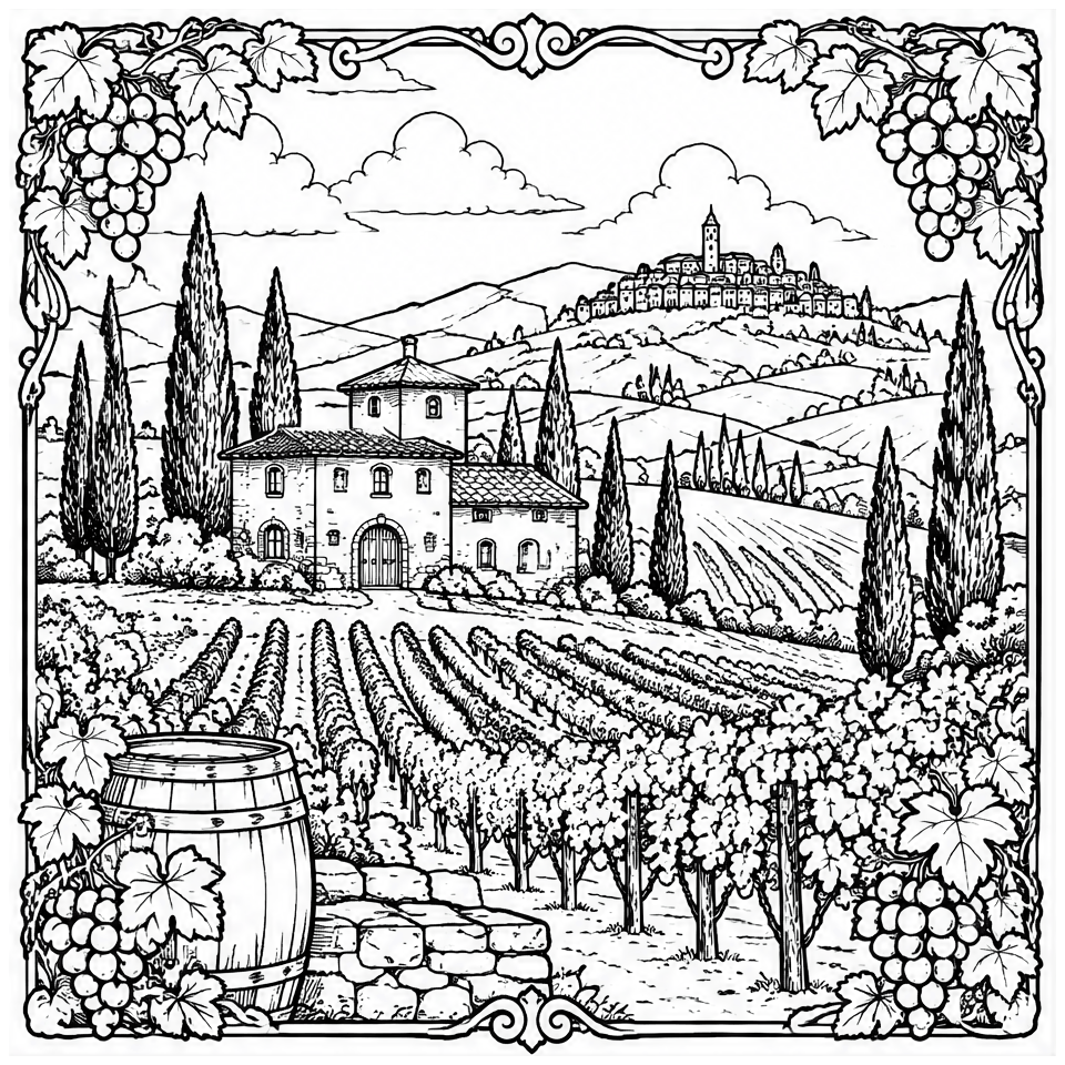 Tuscan Vineyard