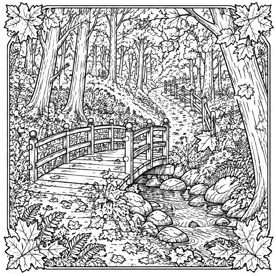 Autumn Footbridge