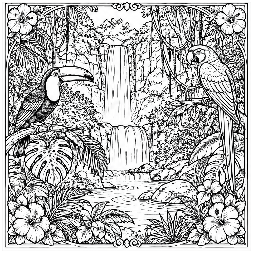 Rainforest Waterfall