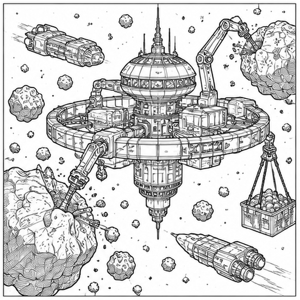 Asteroid Mining Station