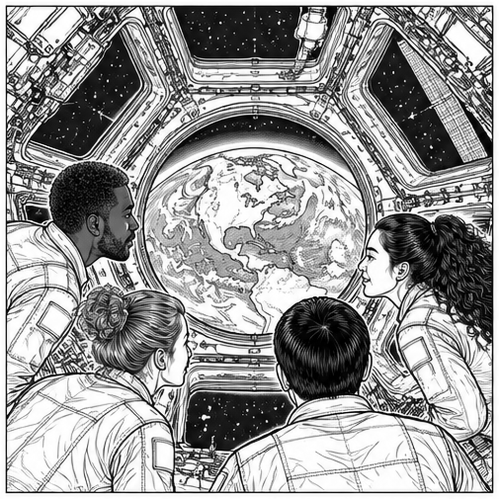 Earth through the Cupola