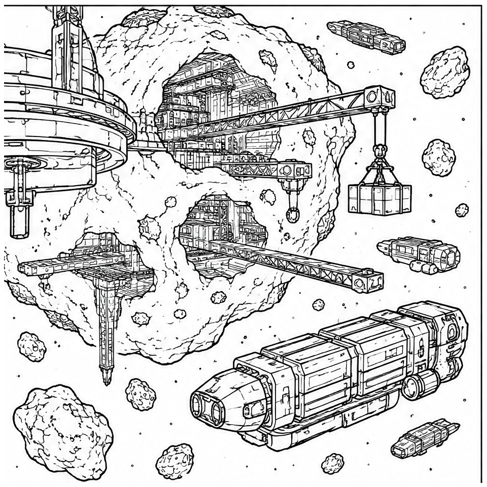 Asteroid Mining Colony