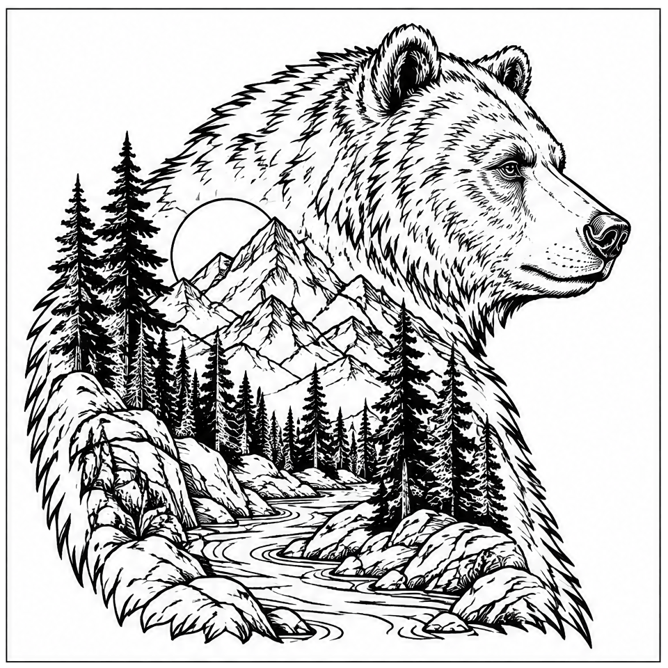 Mountain Forest Bear