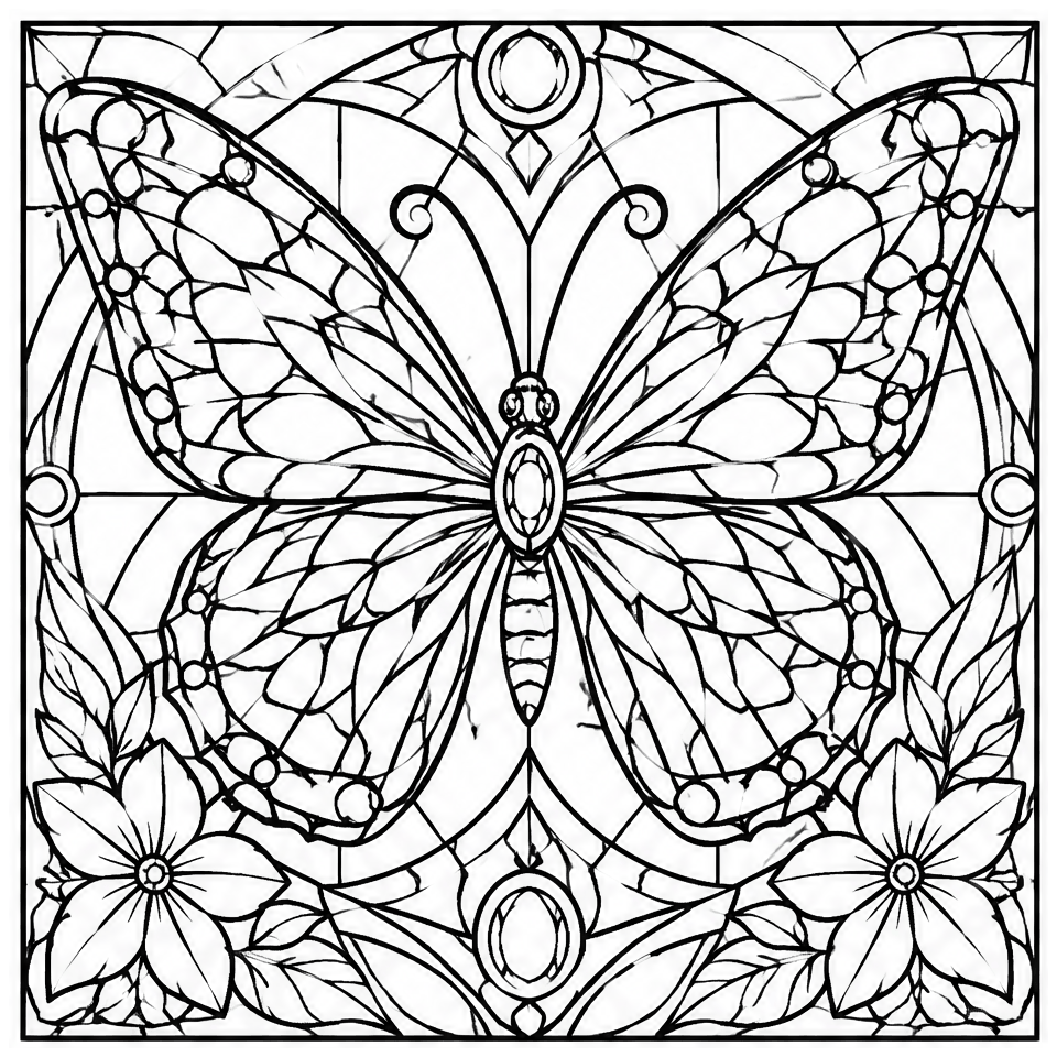 Stained Glass Butterfly