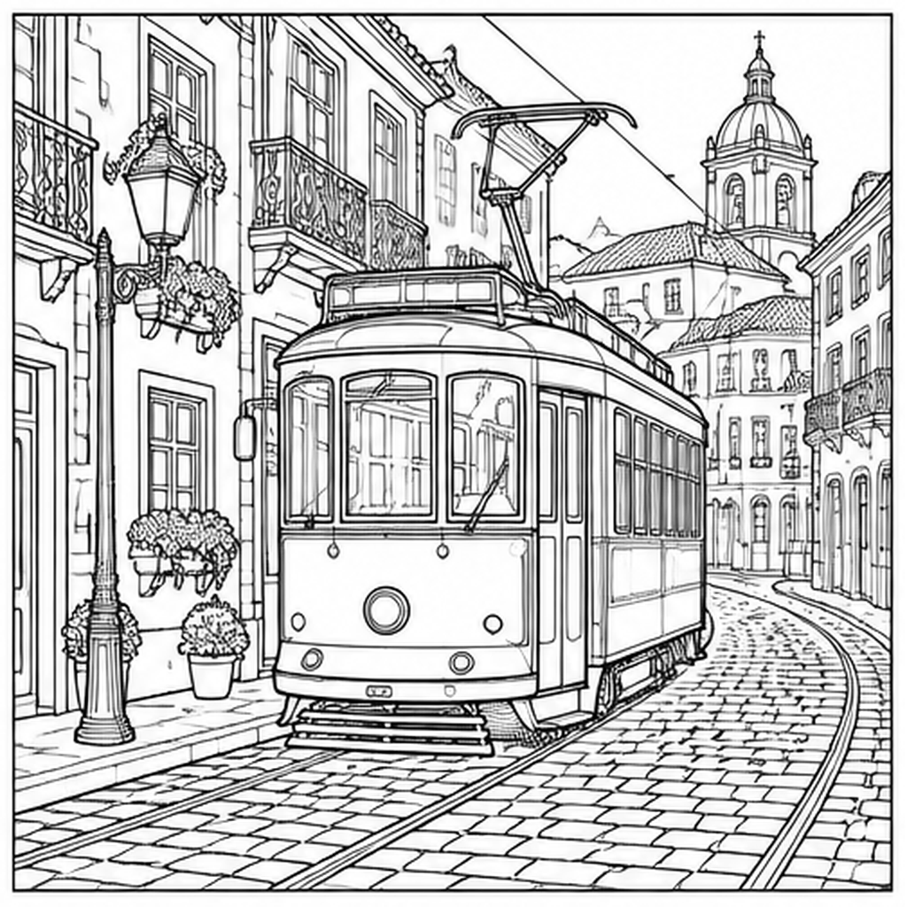 Cobblestone City Tram