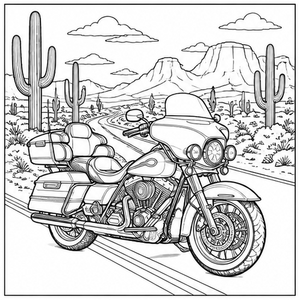 Desert Touring Motorcycle