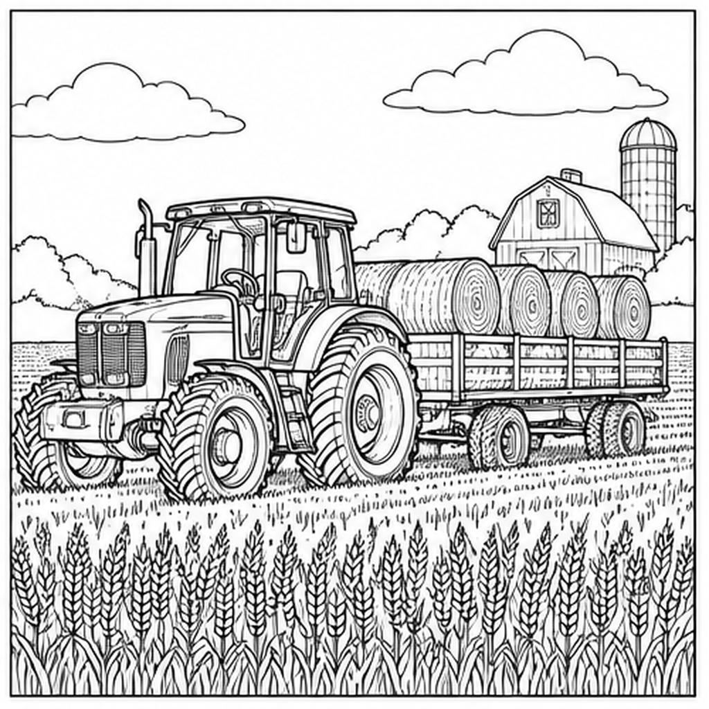 Harvest Hay Tractor