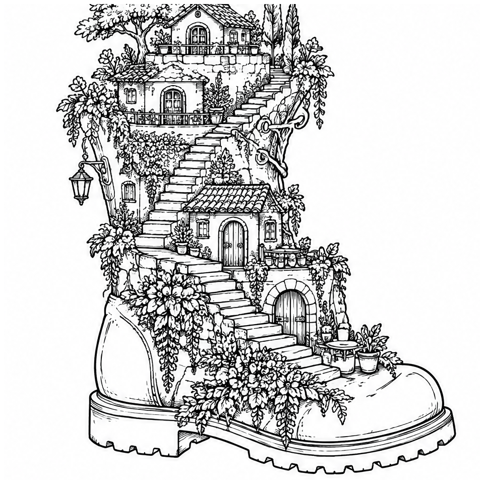 Garden Boot Village