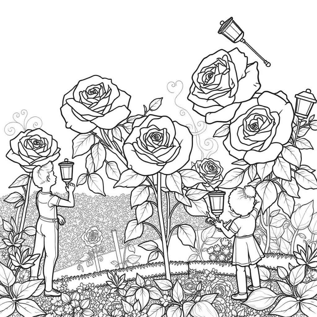 Painted Roses